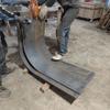 Procesamiento de doblado de placa de acero en arco de 25 mm Fabricante de Shanghái Doblado de placa de acero mediana y gruesa personalizado Procesamiento en arco de placa de acero en arco