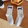 Calcetines de Huevo de Gato Travieso de Dibujos Animados 3D Abstractos para Mujer Lindos Divertidos Gato Ins Algodón Peinado Calcetines de Media Pantorrilla Venta al por Mayor