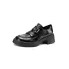 Nueva Hebilla de Cinturón Retro Europea y Americana, Zapatos Romanos, Zapatos de Plataforma, Zapatos de Tacón Bajo con Corte Profundo, Zapatos Casuales de Tacón Medio Cuadrado, Tallas 33-43