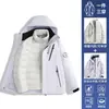 Conjunto feminino de três em um à prova de vento e à prova d'água, estilo camelo, duas peças, roupas de montanhismo para pessoas baixas, jaqueta masculina 26