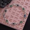 Pulsera personalizada con circonitas de color nicho para mujer, estilo hip-hop, combina con todo, con diamantes de colores de alta gama, estilo retro, ligero y lujoso.