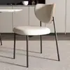 Cadeira de Jantar de Madeira Maciça Estilo Italiano Luxo Leve Mesa e Cadeiras de Jantar Nórdicas para Casa Cadeira com Encosto Moderno Cadeira de Negociação Minimalista Cadeira de Clube Celebridade da Internet