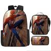 Mochila escolar periférica de Spider-Man para niños y estudiantes de entrega rápida transfronteriza, mochila de hombro, juego de tres piezas