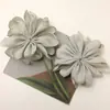 Tecido Delicado Elegante Outono e Inverno Coreano Borda Queimada Gardênia Corda de Cabelo DIY Acessório de Cabeça Presilha Tubarão Colar de Pescoço Acessórios de Vestuário
