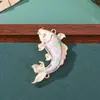 Pingente de Brocado da Dinastia Song com Peixe Koi Bordado Dupla Face Presentes Culturais e Criativos Broche para Hanfu Qipao Acessórios de Joias Semi-Acabados Venda por Atacado