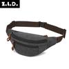 Bolso de lona informal directo de fábrica, riñonera para hombre, monedero con cremallera y forma de bola de masa, riñonera de una generación de cabello