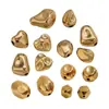 Aço Inoxidável Banhado a Ouro 18K Irregular Forma Especial Perfurado Contas DIY Pulseira Colar Brincos Acessórios de Joias Atacado