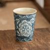 Taza de Coca Cola Floral de Fábrica Taza para Beber Exquisita Taza de Té Ru Kiln Vaso para Agua Gran Capacidad Taza de Té Kung Fu