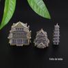 Latão construção antiga decoração arquitetônica vintage ornamentos pequenos criativos estudo rochoso aquário paisagismo produtos metálicos tridimensionais