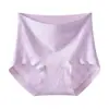 Ropa interior de algodón puro para mujer talla grande, tiro alto, estampado de rombos, ajustada a la cadera, entrepierna extendida antibacteriana, sin costuras, cómoda, algodón puro, 2026