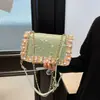 Bolsa de Mão Pequena Tendência Transfronteiriça Mais Recente Verão 2025 Estilo Coreano Bolsa Transversal Bolsa de Ombro com Corrente Bolsa Feminina Fashion
