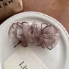 Pinza de Plátano de Malla Esponjosa~Vibras Perezosas Estilo Hong Kong 2026 Nuevo Pinza de Moda para el Cabello Accesorio de Moda para el Cabello