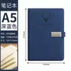 Estoque Pronta Entrega Atacado Caderno A5 com Fivela de Cabeça de Veado Comércio Transfronteiriço Caderno de Negócios Simples Caderno de Couro Conjunto com Caixa de Presente