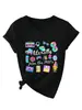 Literalmente do Século XX Amazon Ebay Site Independente Camiseta Casual da Moda para Mulheres com Decote V e Manga Curta