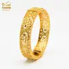 Pulsera de Aleación Chapada en Oro de Venta Caliente Novia de Dubái India Lujo Ligero para Mujer Boda Oro Arena Pulsera Joyería Al por Mayor