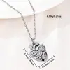 Aço Inoxidável 316Estilo Steampunk Borboleta Engrenagem Mecânica Ornamento Pingente Colar Feminino Design Simples