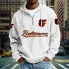 Roupas masculinas novas transfronteiriças, best-seller da Amazon, moletom novo com zíper e múltiplos bolsos, moletom moderno de comércio exterior, série NFL