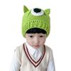 Sombrero Casual Nuevo de Monstruo Shrek Tuerto Divertido y Lindo para Niños Sombrero de Lana Tejido a Mano Tendencia