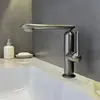 Grifo para Lavabo de Acero Inoxidable 304 Seleccionado Cuidadosamente para Uso Doméstico, Control Dual de Agua Caliente y Fría, Adecuado para Lavabo de Baño, Fregadero y Lavabo de Encimera