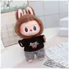 Colgante Labubu de 17 cm Ropa Gato t Traje Primera, Segunda y Tercera Generación Ropa de Muñeca Labubu Ropa de Muñeca