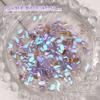 Mini Pequenos Strass Roxo Aurora para Nail Art Strass de Fundo Plano de Formato Irregular Decorações para Nail Art Strass Diamante Misturados