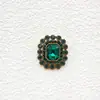 Acessórios Retangulares Redondos de Liga Metálica com Diamantes Estilo Retrô Francês Acessórios de Cabelo Roupas Capa de Celular Acessórios para Joias Artesanais DIY