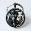 Tai Chi Bagua Tigre/Dragão/Flor Tempo Pedra Preciosa Chaveiro Europeu e Americano Novo Pingente de Chave Joia