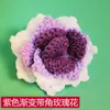 Flor de Crochê Flor Artificial Cabeça de Flor Rosa Girassol DIY Acessórios para Roupas Acessórios Joias Acessórios de Cabelo com Múltiplas Pétalas