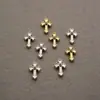 Accesorios para Uñas: Cruz Chrome Hearts, Accesorios Vintage, Uñas Portátiles de Aleación, Decoraciones de Uñas Vintage con Pedrería