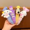 Infantil de pelúcia dos desenhos animados headband meninas bonito princesa cocar bebê faixa de cabelo outono einverno novo super bonito acessórios de cabelo