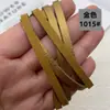 Materiais Artesanais Cordão de Couro Plano Cordão de Couro Sintético Cordão de Couro de Veado Tira de Couro Composto 4mm de Largura Veludo Coreano Couro de Lado Único