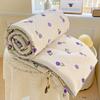 Colcha de Verano de Gasa Doble Capa Estampada Clase A, Manta de Verano para Aire Acondicionado, Colcha de Verano Lavable a Máquina para Dormitorio, Colcha Fina para Regalo de Evento