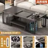 Mesa de café Kung Fu de pizarra Mesa de té y sillas simple y moderna Juego de té Juego de oficina Mesa de té integrada para el hogar Mesa de té