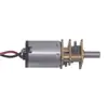 Motor de Reducción N20 Desmontado Dc3V5V6V9V con Carcasa, Motor Dc Pequeño con Engranajes Completamente Metálicos