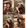 Gorro de Pescador Tejido de Lana para Mujer, Otoño e Invierno, Cálido, Hace que la Cara Parezca Más Pequeña, Gorro Tejido para Mujer, Gorro Tipo Cubo de Invierno para Cabeza Grande, Moderno