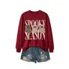 Amazon eBay tienda independiente moda versátil mujer temporada espeluznante tres fantasmas sudadera divertida