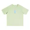 Camiseta de Manga Corta con Cuello Redondo, 240g de Peso Pesado 5A Antibacteriana Refrescante Sorona, Corte Holgado, Color Sólido Ropa de Trabajo, Estampado Transfronterizo