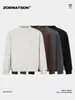 Sudadera Gruesa y Cálida Zoewatson para Hombre Invierno 2026 Terciopelo de Doble Cara Holgada Sencilla Casual de Manga Larga para Mujer