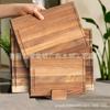 Juego de Tablas de Cortar de Madera para Cocina Casera, Tablas de Cortar Categorizadas Hechas de Madera de Acacia con Ranura para Jugos
