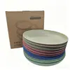 Amazon Tk Plato de Paja de Trigo Plato de Hotel Plato para Frutas Hogar Nórdico Plato para Ensalada Plato de Plástico PP