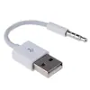 Cable Adaptador Macho de 3.5 mm a Macho USB, Cable de Audio con Clip USB a 3.5 mm, Cable de Conversión para Carga de Auriculares Mp3, 15 cm