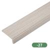 Listón Decorativo de Techo para Sala de Estar Estilo Chino Línea Sunline en forma de 7 Borde de Techo Secundario Línea L Canto Canto de Borde Color Madera