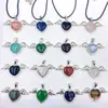 Venta Caliente Piedra Natural Cristal Mixto Ágata Alas de Ángel Amor Colgante Collar Decoración Accesorios
