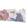 Camiseta de manga corta de verano para niñas, estilo coreano, elegante y a la moda, con lazo.
