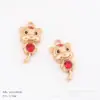 2021 nuevo aleación gota de aceite diamante Tigre accesorios diy rojo zodiaco Tigre collar pulsera accesorios para tocado lote