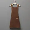 Delantal cruzado para colgar en el cuello nuevo nuevo logo catering ropa de trabajo regalo publicidad cocina resistente a la suciedad impermeable