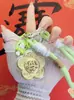 Colgante Flor de Dinero con Lámina Dorada Lanyard para Teléfono Llavero Accesorios Decoración de Dibujos Animados Encanto para Bolso Regalo Accesorio para Teléfono