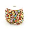 Pulsera de cadena hecha a mano con cuentas de acero inoxidable, 1 metro, 4 colores, mariposa, margarita, aceite, bricolaje, collar con cadena
