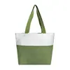 Bolso tote Tyvek color block textura plisada lavada logo estampado personalizado bolsa simple ecológica bolsa hecha a medida bolsa publicitaria