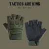 Guantes Tácticos de Medio Dedo para Deportes al Aire Libre, Montañismo, Antideslizantes, Resistentes al Desgaste, Transpirables, Combate, Motocicleta y Uso Táctico